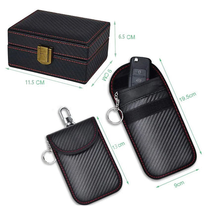 Small Faraday Box + 2 Piece Key Fob Bundle
